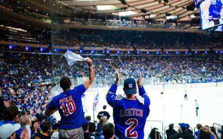 Nueva York: partido de los New York Rangers en el Madison Square Garden