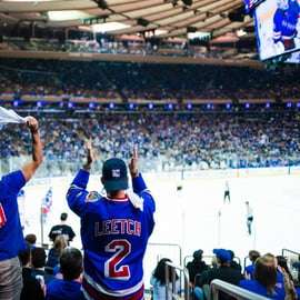 Nueva York: partido de los New York Rangers en el Madison Square Garden