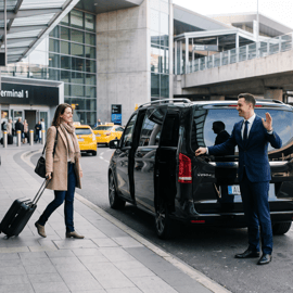 Traslado privado de ida y vuelta desde el aeropuerto JFK a tu hotel en Manhattan