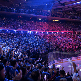 Nueva York: partido de los New York Rangers en el Madison Square Garden