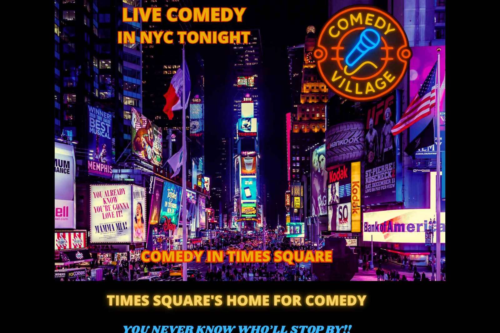 Nueva York: entrada para el espectáculo de «stand-up» de Comedy Village en Times Square