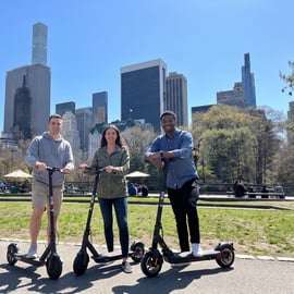 Alquiler de scooters eléctricos en Central Park