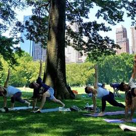 Central Park, Nueva York: Clases de yoga en el parque desde 2012