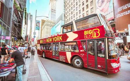 Nueva York: tour turístico con paradas libres en autobús descapotable